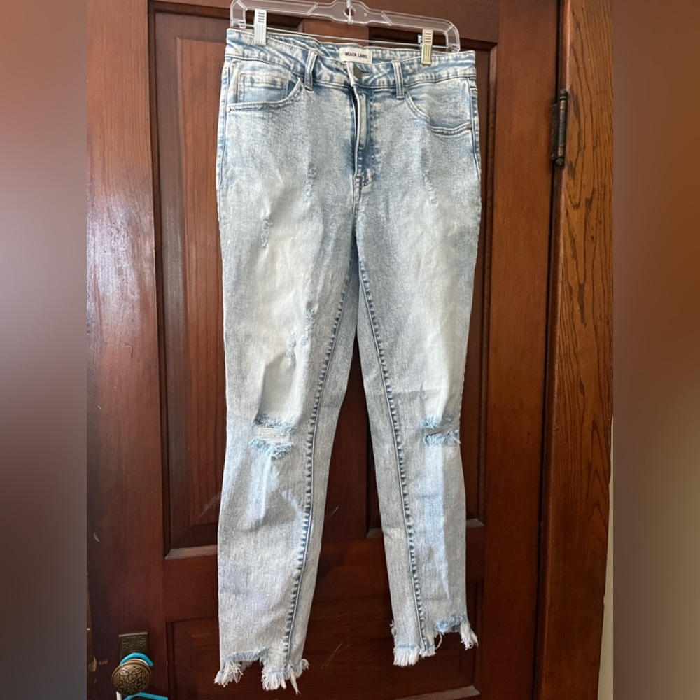 Womens Black label acid wash jeans.  Size 11.